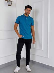 Men Shirts - Màu xanh ngọc - Xem 4