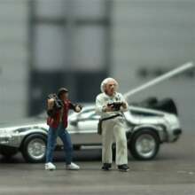 Classic 1/64 Scale Model Back To The Future 2 Figures Dioramas Simulation Scene Static Rsein Doll Miniature Collection Hobby Toys - 2 Figures - View 4