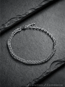 Men's String Bracelets - Bạc - Xem 2