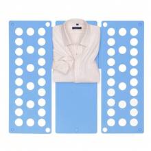 T-Shirt Clothes Folder Quick Laundry Storage Box Large Magic Folding Plate - White - View 3