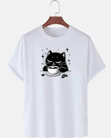 Men T-Shirts - 白色 - 查看 2