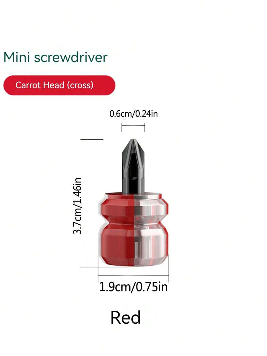 2pcs Sewing Machine Screwdriver Kit Mini Short Screwdriver Portable Radish Head Needle Plate