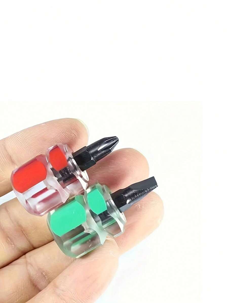 2pcs Sewing Machine Screwdriver Kit Mini Short Screwdriver Portable Radish Head Needle Plate