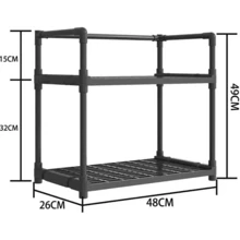 Estante Organizador De Cocina Multifuncional De 2 Niveles - Multicolor - Ver 3