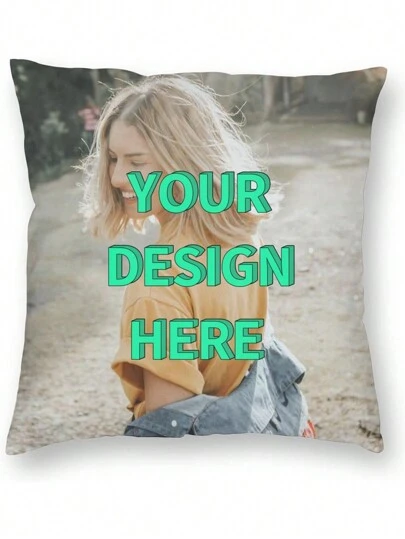 1pc Custom Personal Photo Printed Pillowcase, One Side Printed, Suitable For Mother's Day, Father's Day, Thanksgiving, Teacher's Day And As A Gift For Family, Friends And Yourself, Breathable,Lightweight,Washable,Funny,Cute,Love,Soft,Comfortable,Elegant,Simple,Custom,Personalized,Unique,Ideal Gifts For Him,Ideal Gifts For Her,Him,Her,Boyfriend,Girlfriend,Dad,Mom,Family,Friends,Pets,Son,Daughter,For Anniversaries,For Mother's Day,For Birthdays,For Valentine's Day,For Graduation,For Father's Day,For Children's Day,For Weddings,For Housewarming,Sofa,Bed,Car,Tea Room,Bedroom,Bathroom,Living Room,Dining Room,Customized Cushion Covers,Halloween Edit