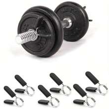 2pcs Dumbbell & Barbell Clip Clamp Spring Collars, Suitable For Gym, Home Fitness, Gym Accessories