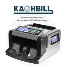 koovi group Contador De Billetes Multidivisas Doble Lcd Kashbill Kash70 - Gris Oscuro - Ver 2