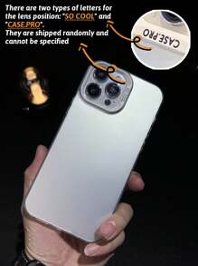 1 件金属质感 IMD 磨砂双层彩色银色电镀按键手机保护壳防水防震防摔防刮 - 銀色 - 查看 3