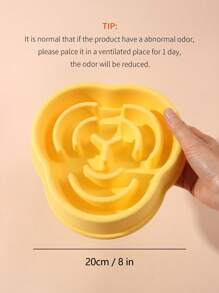 1pc Random Color Clover Shaped Pp Material Slow Feeder Bowl For Medium & Large Size Dog Lover And Dog Mom Loves, Slow Down Eating, Great For Daily Use And Outdoor Activities For Cat Lover And Cat Mom Loves And Dog Lover And Dog Mom Loves - Multicolor - View 2