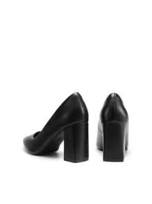 Women's High Heels Pointed Toe Chunky Heeled Block Classic Slip On For Spring Wedding Casual Or Formal Occasions Dress Pumps Shoes - màu đen - Xem 7
