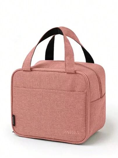 T60 Bolsa Térmica De Mão Quadrado Para Marmita Lancheira Para Trabalho Em Tecido Oxford Impermeavel