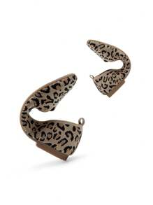 DREAM PAIRS Women's Slip On Square Toe Ballet Arch Support Stylish Casual Comfortable Washable Working Walking Flats Shoes - 豹 - 查看 5