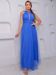 Women Prom & Evening Dresses - 寶藍色 - 查看 3