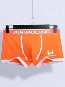 Men's 3pcs/Set Alphabet Print Boxer Shorts