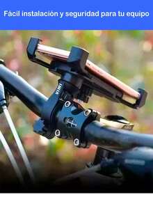Soporte Para Celular Con Cargador Para Motocicleta 2 en 1 - Negro - Ver 5