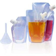 Plastic Flasks - White - View 7
