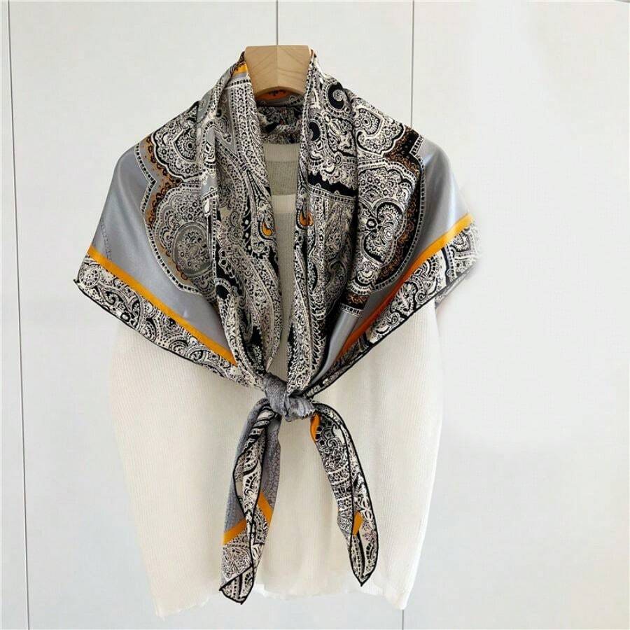 New Arrivals Women's Silk Like Decorative Pocket Square Scarf, Great
