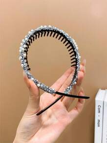 3入組女童齒狀抗滑邊夾頭箍,針對齊瀏海設計 - 彩色 - 查看 7