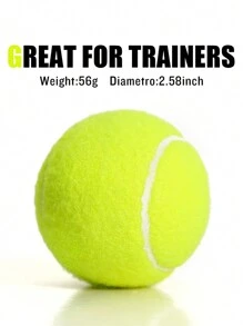 Set da 4 palle da tennis in feltro ad alta densità, pressurizzate, durevoli per allenamento ed esercizio, con borsa rete portatile, adatte per uso interno ed esterno, giocattoli per animali domestici