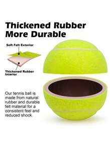Set da 4 palle da tennis in feltro ad alta densità, pressurizzate, durevoli per allenamento ed esercizio, con borsa rete portatile, adatte per uso interno ed esterno, giocattoli per animali domestici