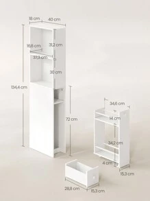 VASAGLE Bathroom Furniture Sets - 白色 - 查看 5