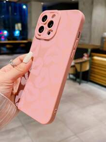 粉色1入組心形嘴唇圖案手機殼，可用於Iphone，Samsung，Xiaomi / Redmi，Oppo / Realme，Vivo - 粉色 - 查看 5