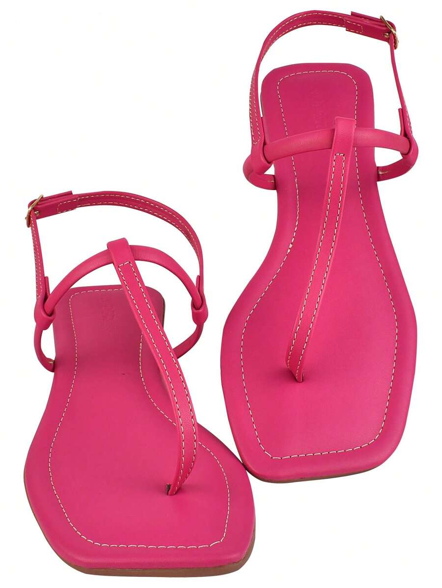 Women Flat Sandals - Pink - View 1