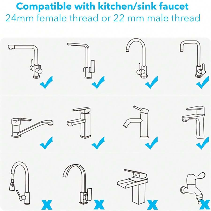 Faucet Bidet Sprayer For Toilet With Faucet Splitter, 59 Inch Hose