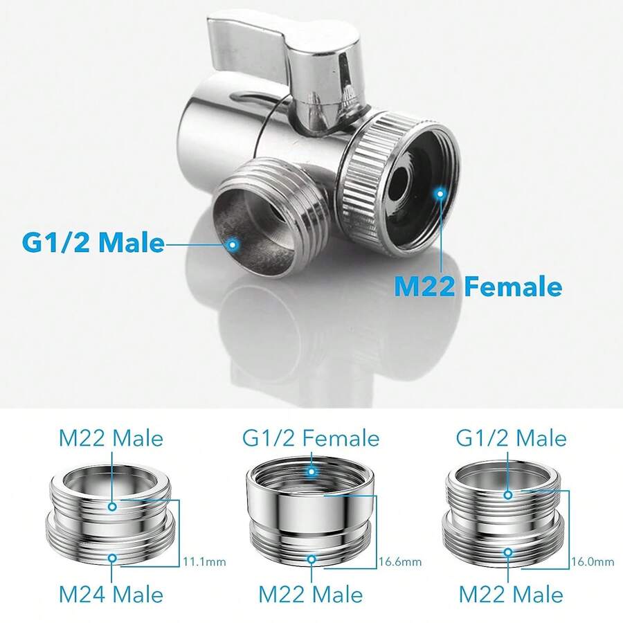 Faucet Bidet Sprayer For Toilet With Faucet Splitter, 59 Inch Hose