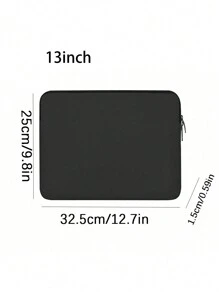 1 件手提笔记本电脑包，模拟潜水料平板电脑内衬包，苹果 iPad 泡沫保护套，电脑包，便携式收纳包，轻巧便携，兼容 iPad 收纳包保护套平板电脑包笔记本电脑内衬包保护套 -13 英寸平板电脑内衬包，适合日常上班族、大学生、朋友礼物、老师礼物、实习礼物、毕业礼物、公司活动纪念品、字母 A 到 Y 教室笔记本电脑包教室包教师收纳包教室整理包 - 黑色 - 查看 11