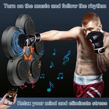 Music Boxing Machine , Wall Mounted Smart Bluetooth Music Boxing Trainer, Boxing Training Boxing Equipment, Home Workout Boxing Target - Black - View 4