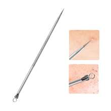 Professional Acne Removal Tool Kit, Blackhead Extractor, Pimple Popper, Comedone Extractor, Stainless Steel Acne Remover Tweezers, With Loop Facial Tool For Removing Blackheads - Silver - View 2