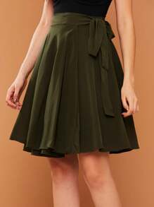 Women Skirts - xanh quân đội - Xem 3