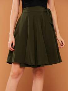 Women Skirts - xanh quân đội - Xem 2