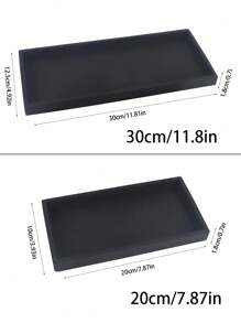 3M 1入組黑色矽膠浴室收納盤,梳妝臺盤,馬桶水箱盤