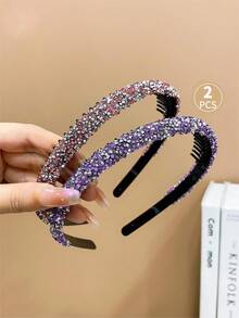 2pcs Girls' Teethed Anti-slip Hairband For Fringe - Multicolor - View 3