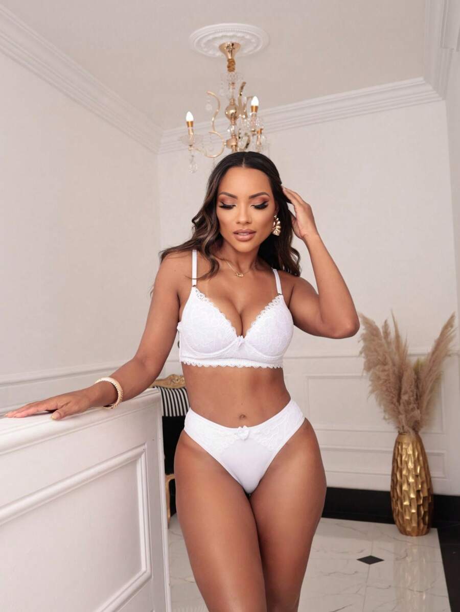 Women Bra & Panty Sets - White - View 1