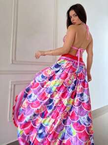 Women Cover Ups - Màu Hồng Tươi - Xem 3