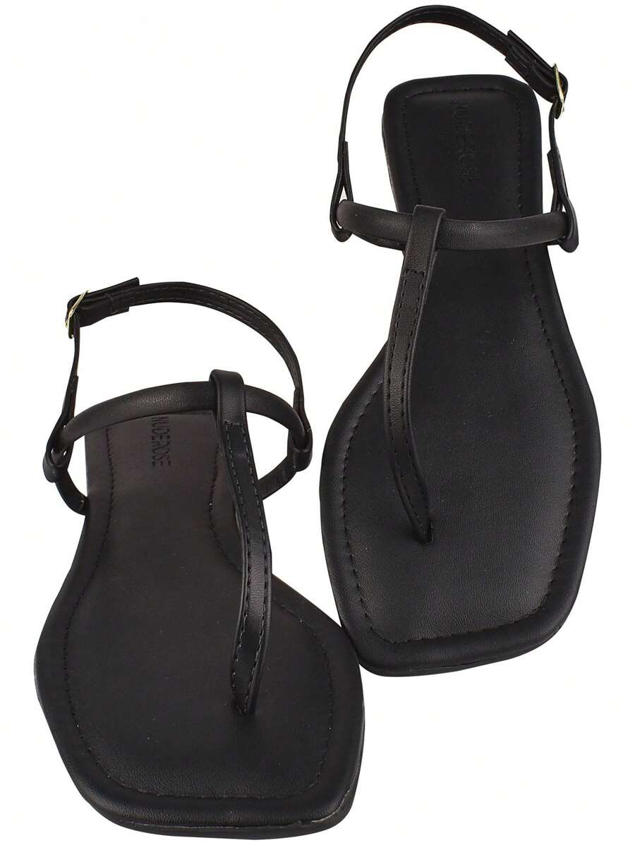 Women Flat Sandals - Black - View 1