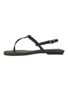 Women Flat Sandals - Black - View 3