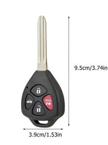 Remote Car Key Fob Shell Case Replacement Uncut Blade 2 3 4 Buttons For Toyota Camry Rav4 Corolla Venza 4Runner Avalon Matrix Scion XB XD Yaris Hilux - 4 Buttons - View 3
