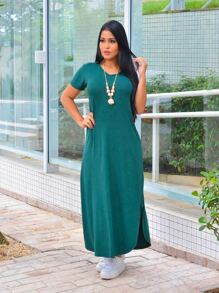 Women Dresses - Màu xanh lá cây đậm - Xem 5