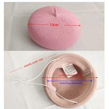 1 Miếng Chó Mèo Mũ nồi Mũ , Mùa Xuân Mới Thời trang Ăn mặc  , Đường kính 5.1 Inch Với Điều chỉnh đàn hồi Ban nhạc Cằm Rửa bằng tay Thời trang Trang phục Bền chặt - Hồng - Xem 6