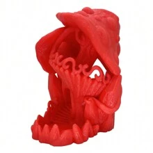 Exquisite Mushroom House Dice Tower 3d Printed Plastic Model With Outstanding Detail, Unpainted - Red - View 6