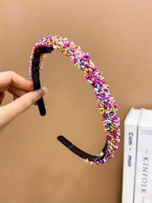 1pc Girls' Hairband With Teeth And Anti-slip Feature For Fringe - Multicolor - View 5