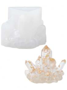 1pc Diy Crystal Epoxy Mold, Silicone Mold For Making Cluster Stone, Suitable For Jewelry Making Diy - Various Styles to Choose from - View 11