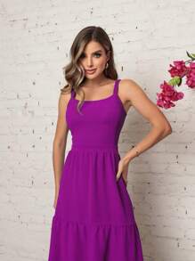 Women Dresses - Purple - View 2
