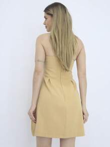 Women Dresses - 米色 - 查看 3