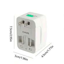 1pc Universal Travel Plug Adapter No USB Port World Travel AC Power Charger Adapter AU USA UK EU Converter Adapter Plug Charger New, Mobile Phone Charging And Daily Kitchen Appliances Charging - Multicolor - View 7