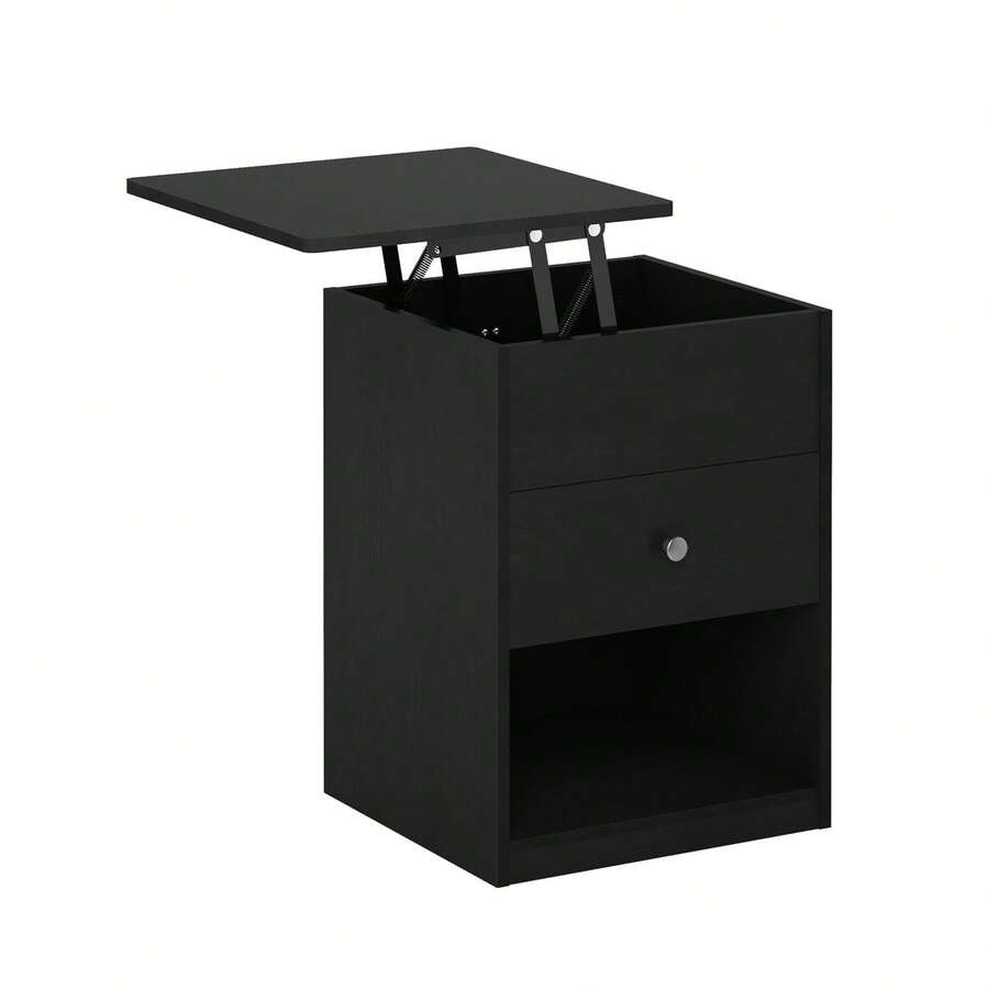 Homlux Jensen Lift Top Nightstand, Americano SHEIN USA